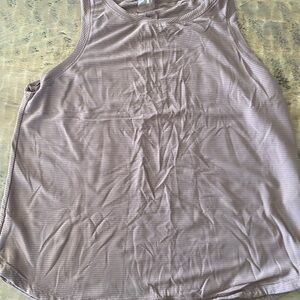 CALIA Women's Sleeveless Ribbed Tank Top - Mauve Large